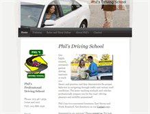 Tablet Screenshot of philsprofessionaldrivingschool.com